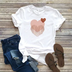 BOHO DOUBLE HEART TEE