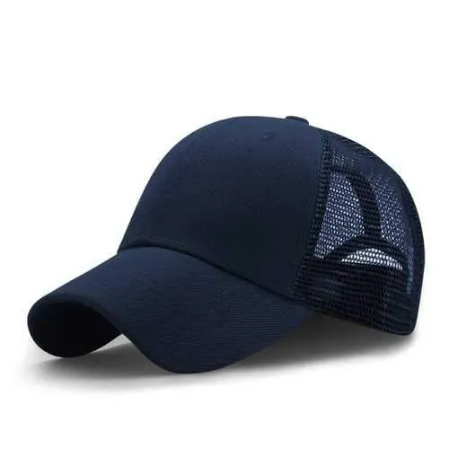 Breathable Mesh Outdoor Baseball Hat - Cerulean