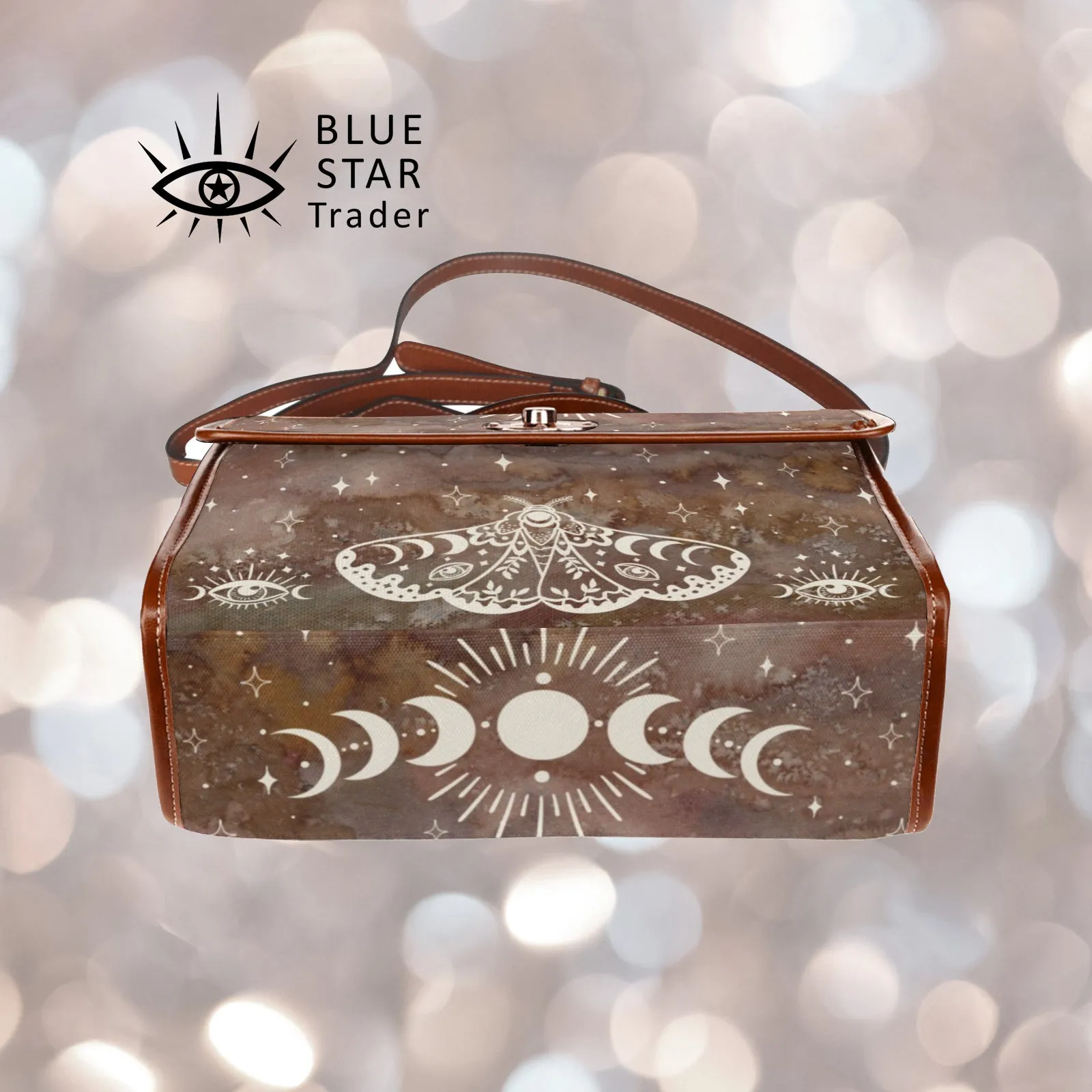 Brown Moth Snake Purse