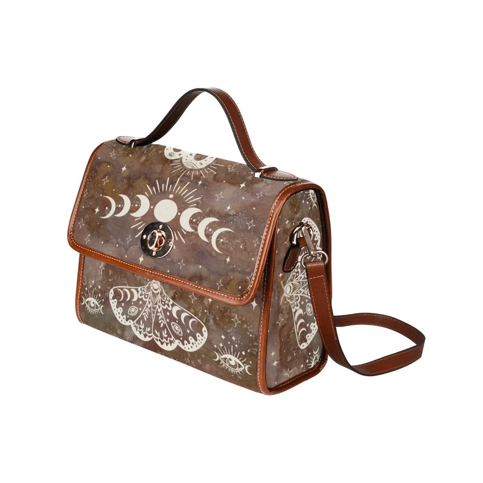 Brown Moth Snake Purse