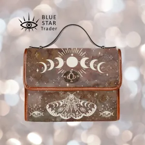Brown Moth Snake Purse