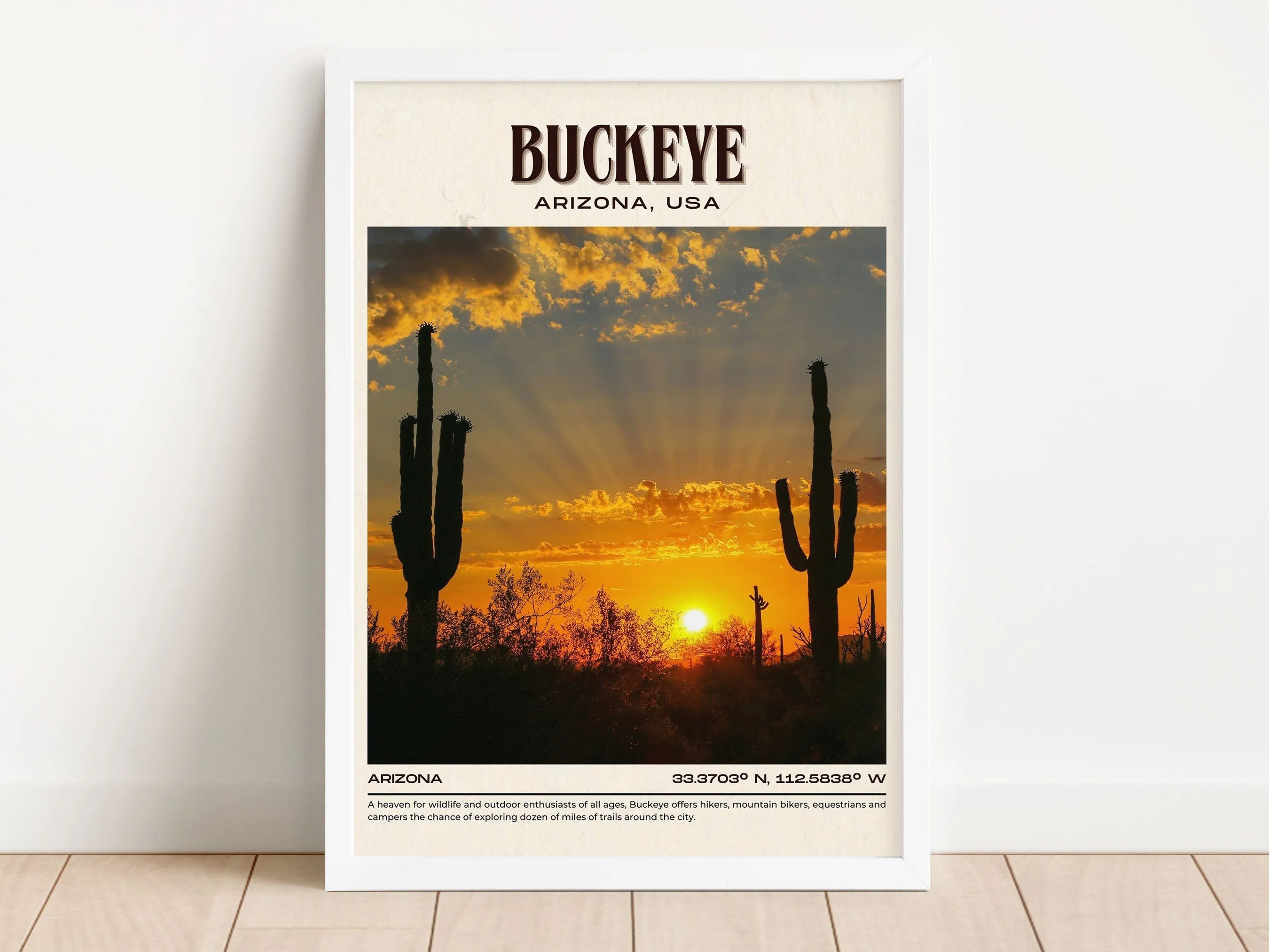 Buckeye Vintage Wall Art, Arizona, USA