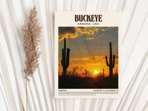 Buckeye Vintage Wall Art, Arizona, USA