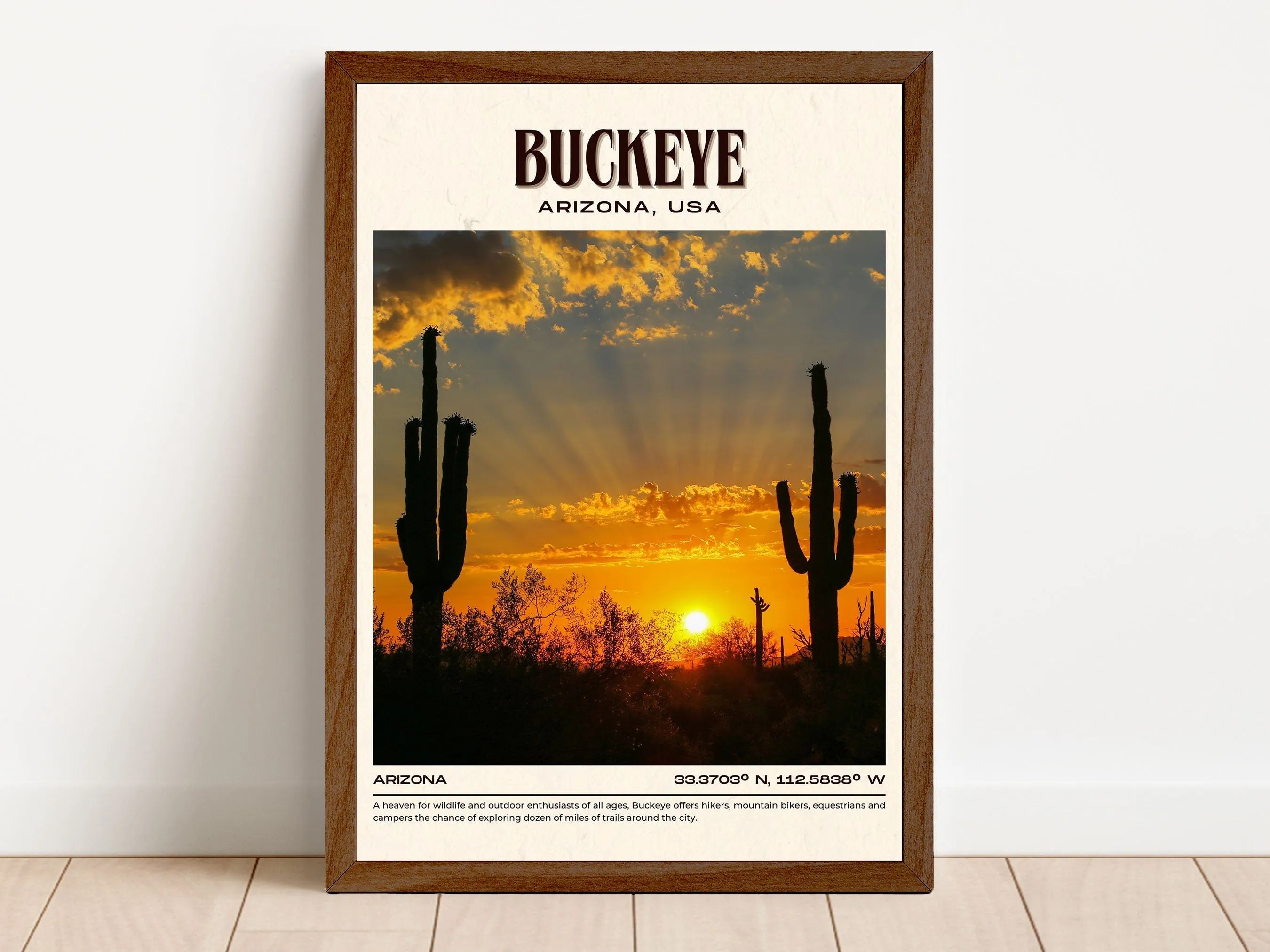 Buckeye Vintage Wall Art, Arizona, USA