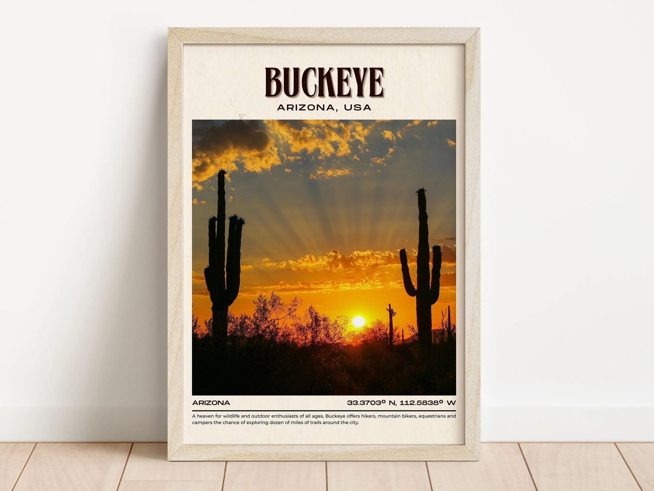 Buckeye Vintage Wall Art, Arizona, USA