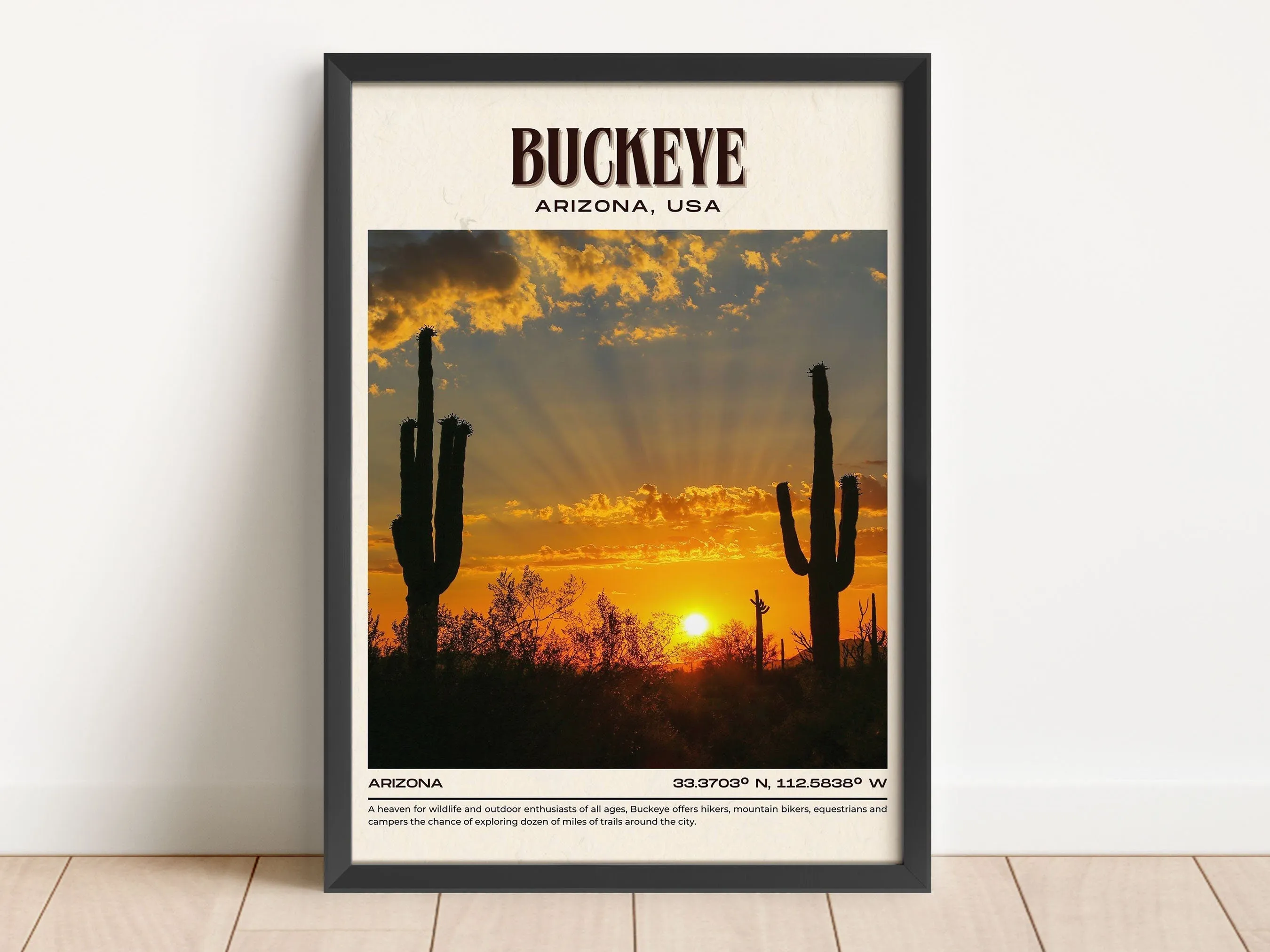 Buckeye Vintage Wall Art, Arizona, USA