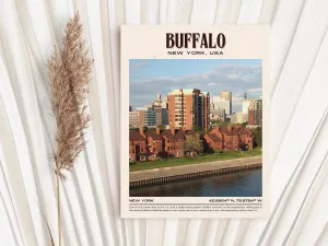 Buffalo Vintage Wall Art, New York, USA