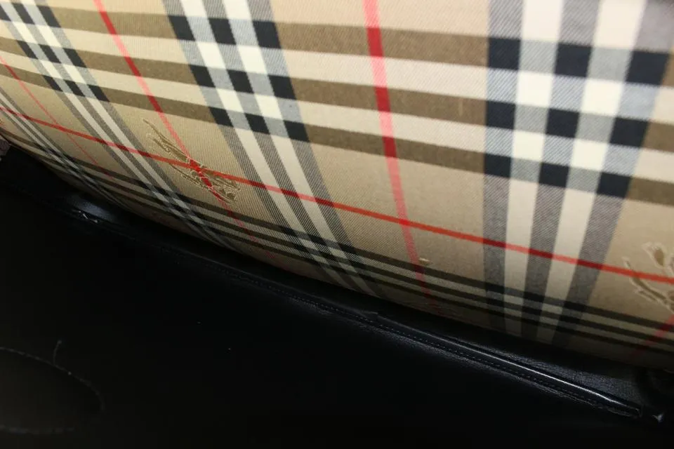 Burberrys Beige x Brown Nova Check Garment Bag 826bur74