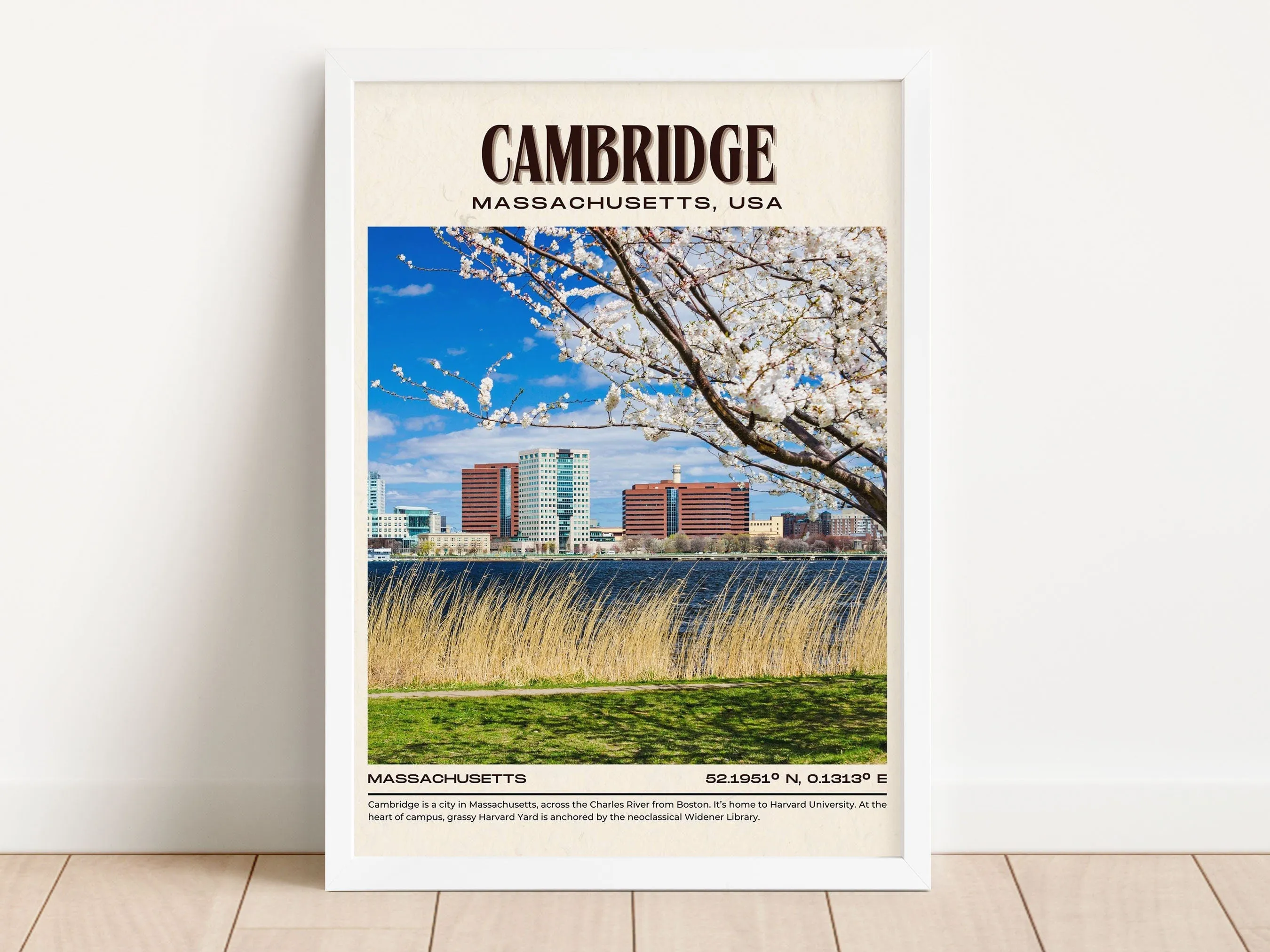 Cambridge Vintage Wall Art, Massachusettss, USA
