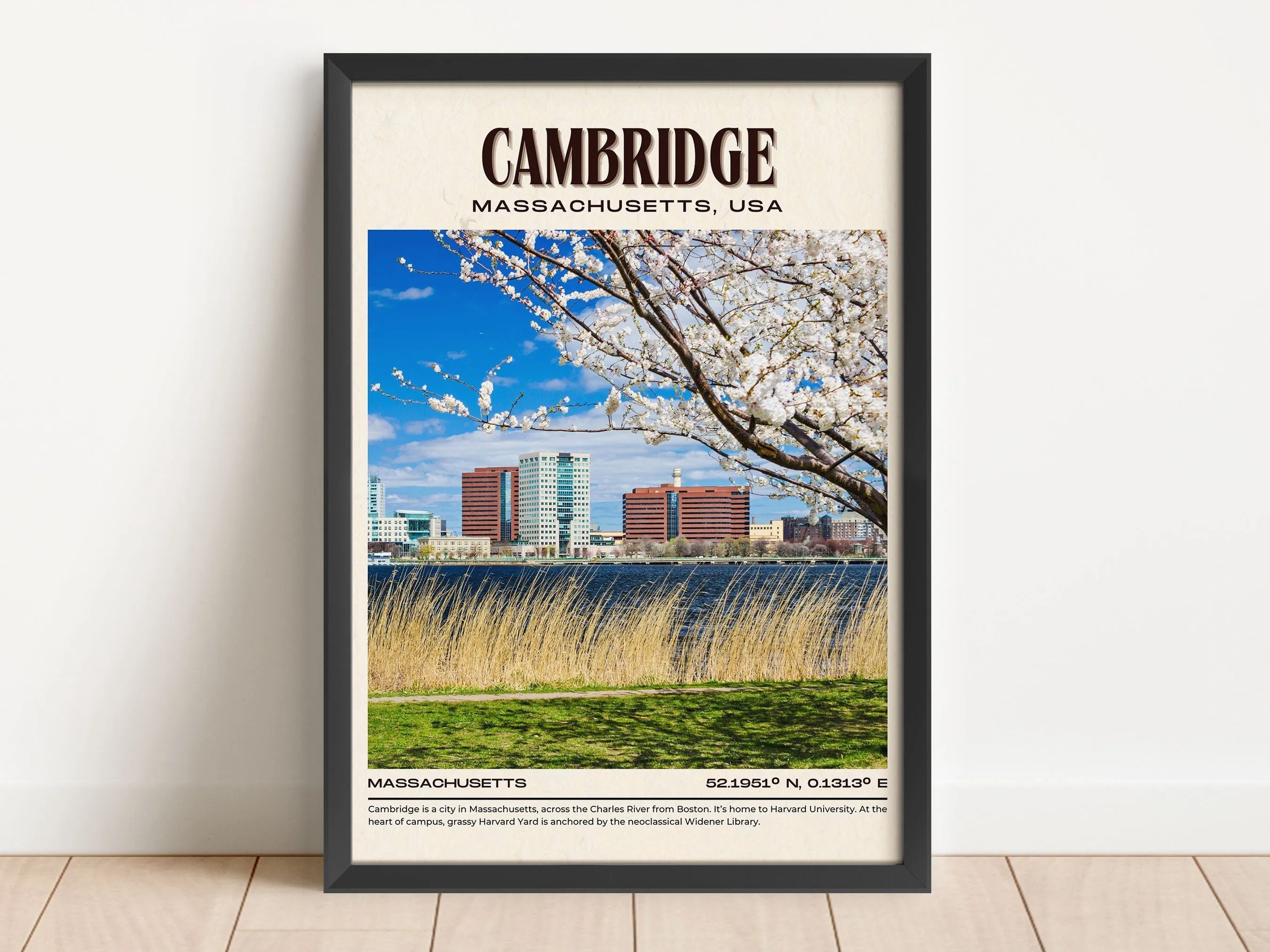 Cambridge Vintage Wall Art, Massachusettss, USA