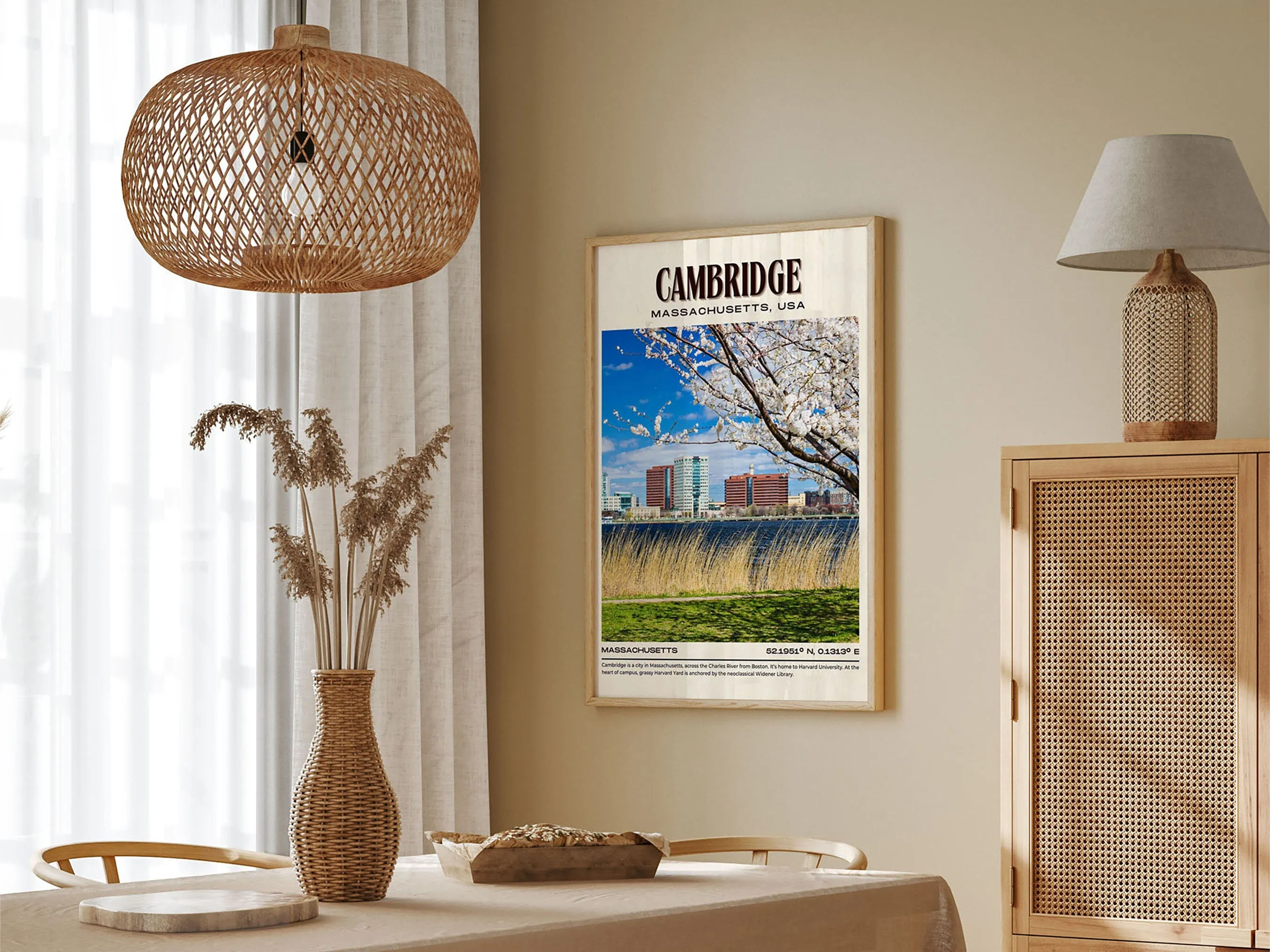 Cambridge Vintage Wall Art, Massachusettss, USA