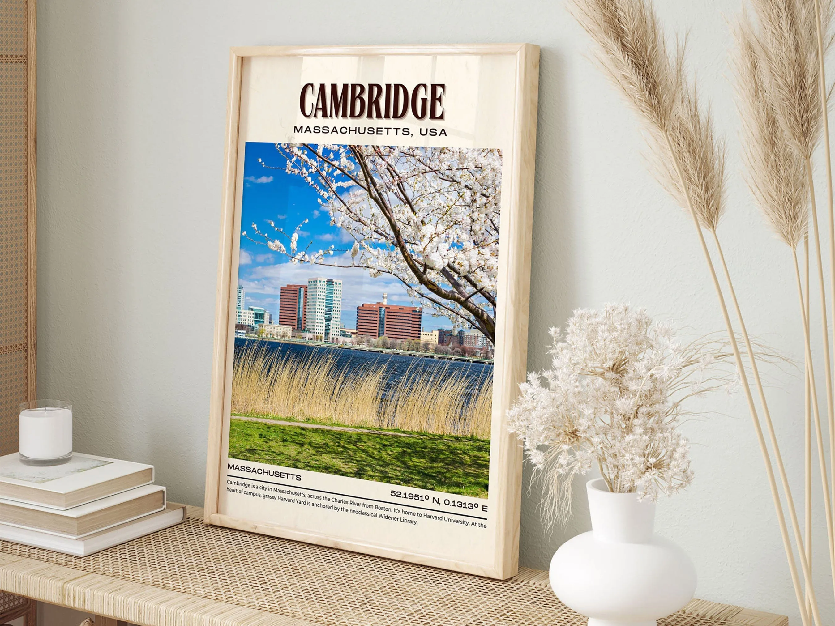 Cambridge Vintage Wall Art, Massachusettss, USA
