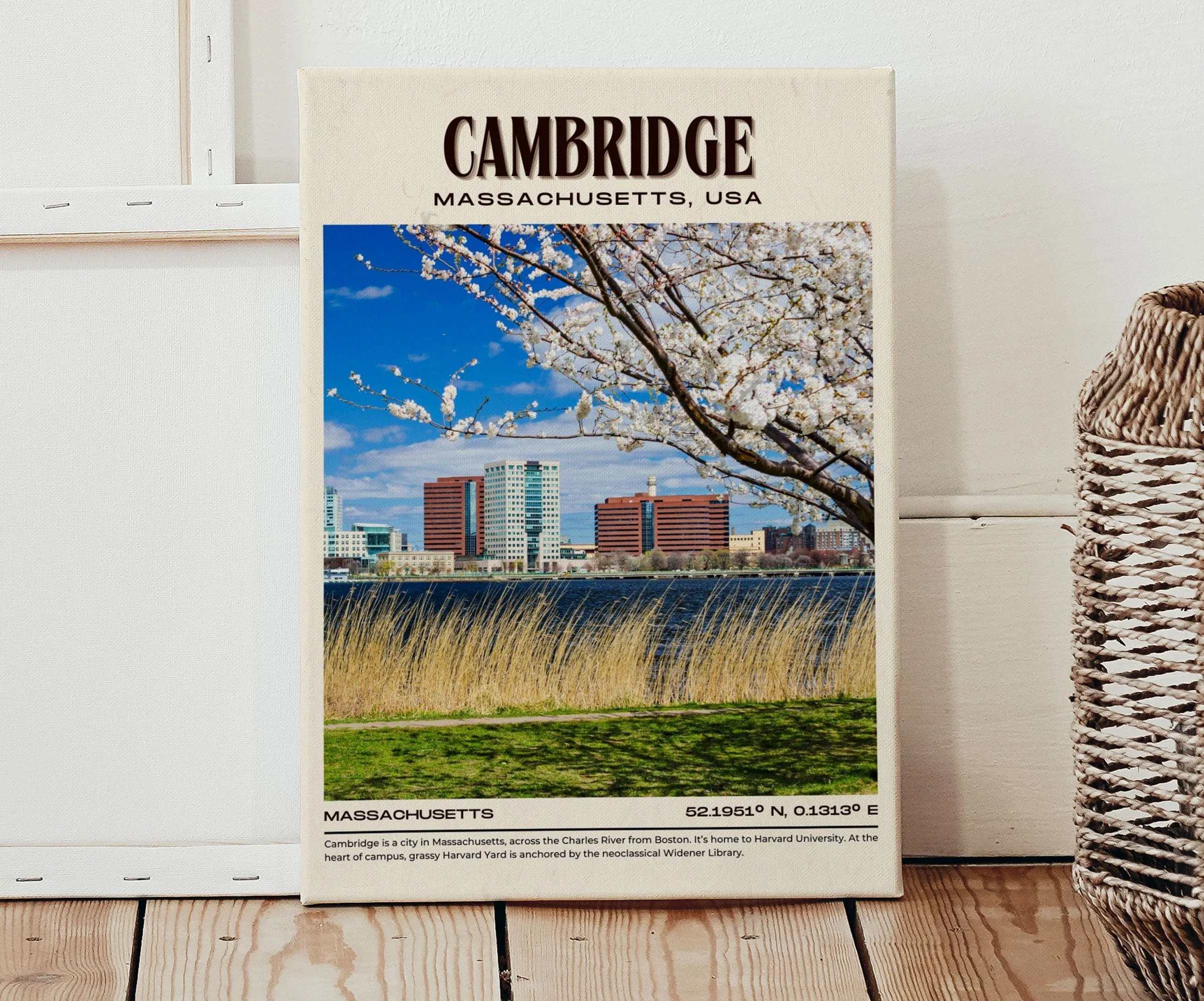 Cambridge Vintage Wall Art, Massachusettss, USA