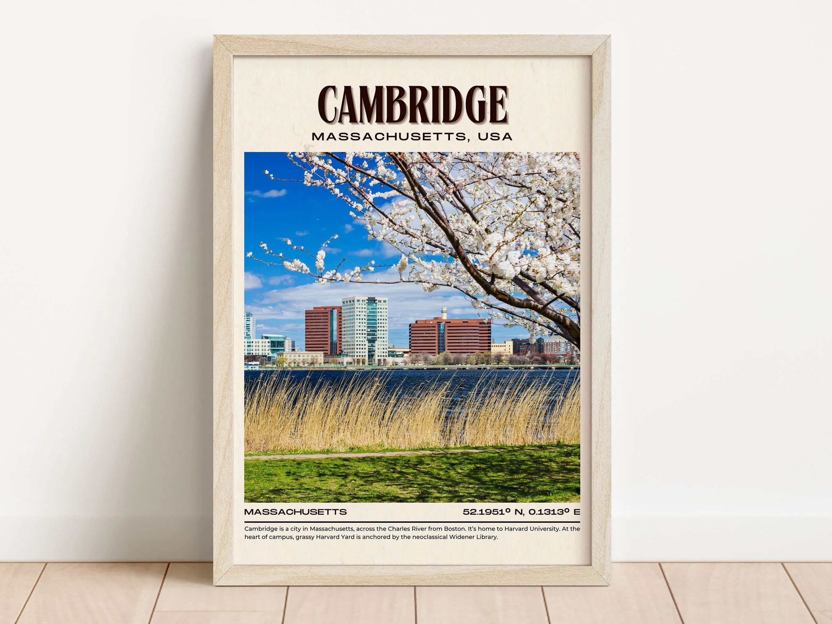Cambridge Vintage Wall Art, Massachusettss, USA