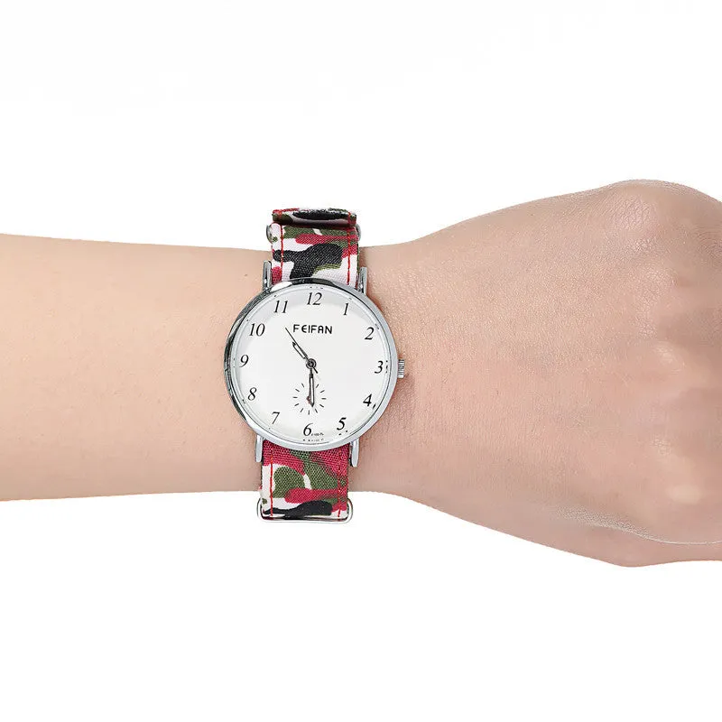 Camouflage Womens Casual Wrist  Watch