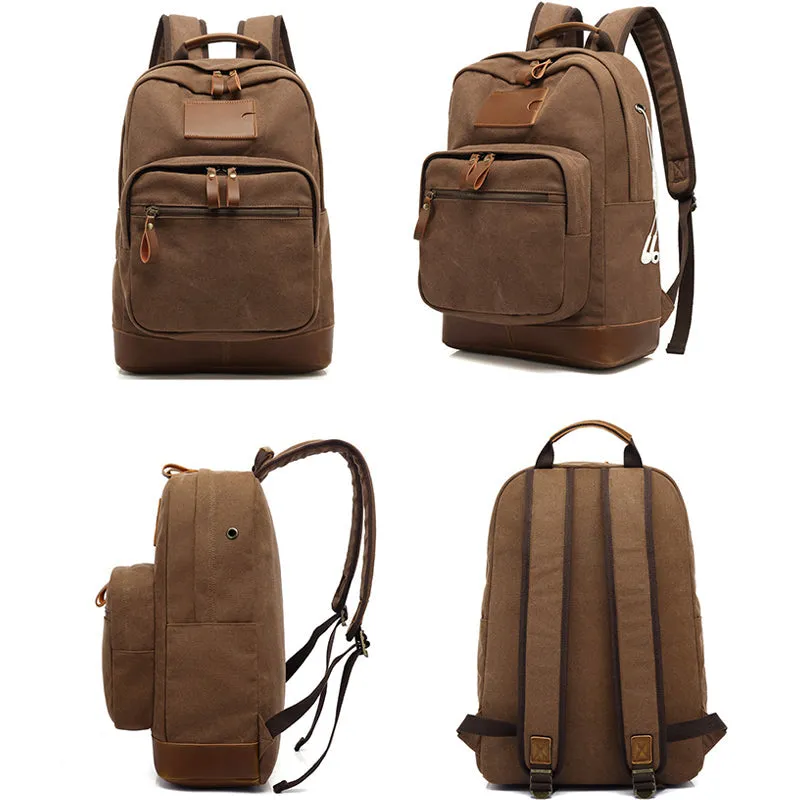 Canvas Backpack Teens School Bag
