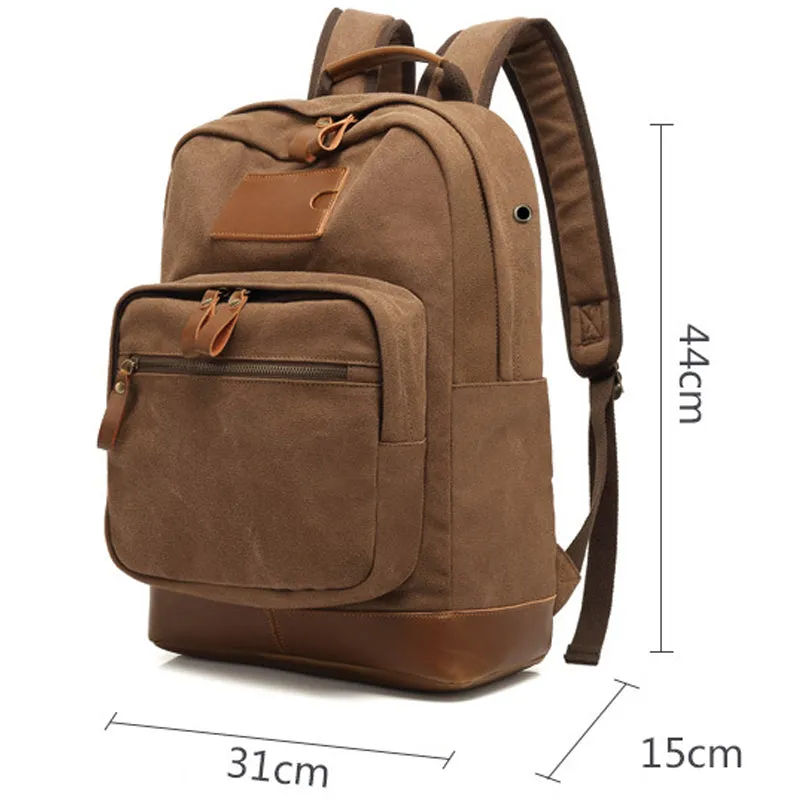 Canvas Backpack Teens School Bag
