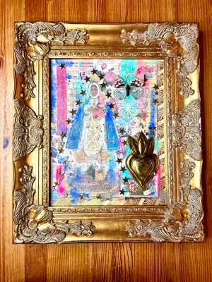 Canvas Collage Art Let your Dreams Blossom