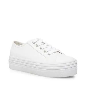 Canvas Lace Up Flatform Sneaker
