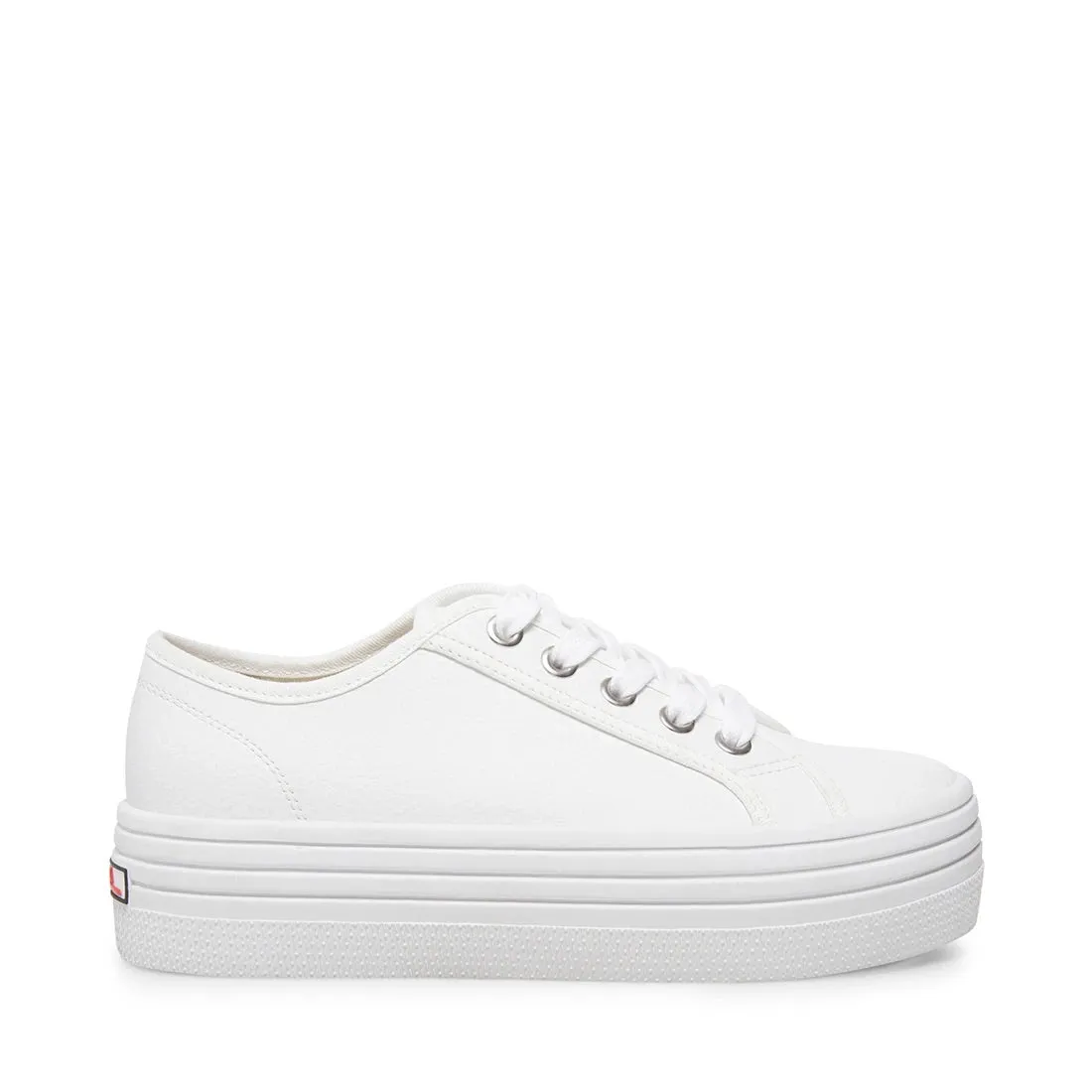 Canvas Lace Up Flatform Sneaker