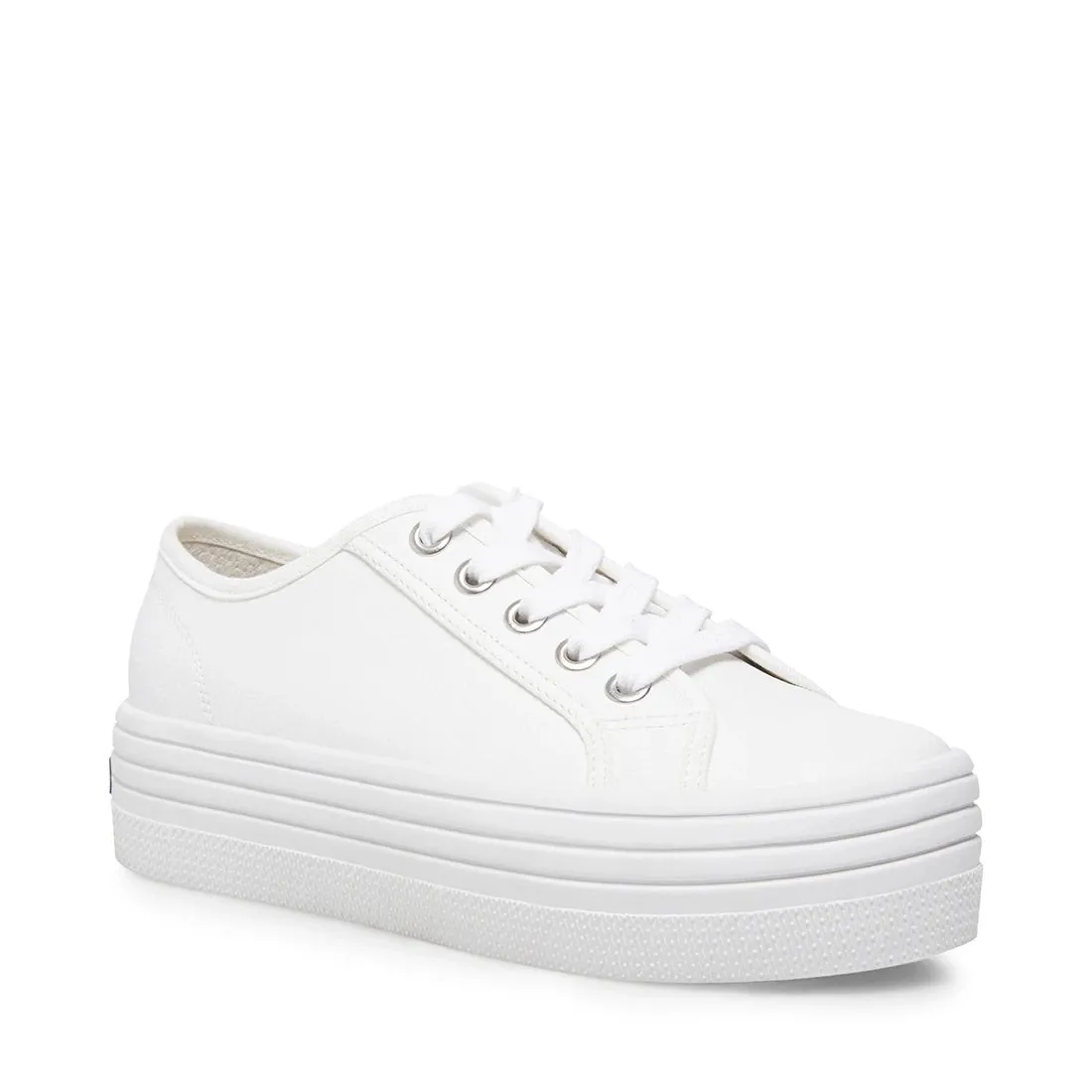 Canvas Lace Up Flatform Sneaker