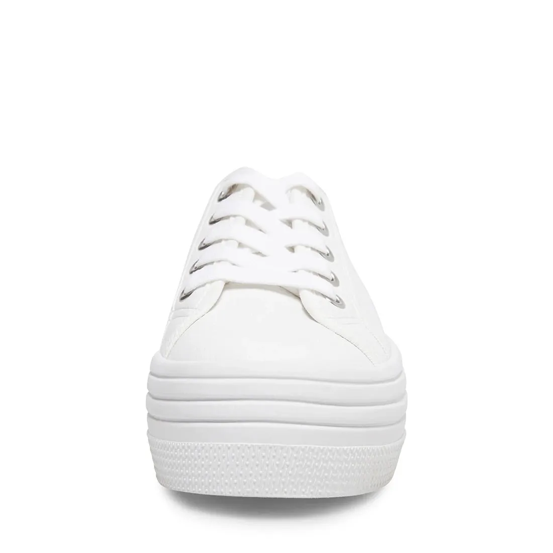 Canvas Lace Up Flatform Sneaker
