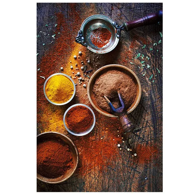 Canvas Prints - Vegetable, Grains and Spices
