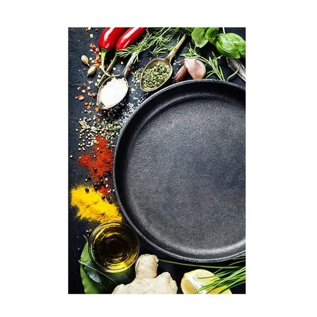 Canvas Prints - Vegetable, Grains and Spices