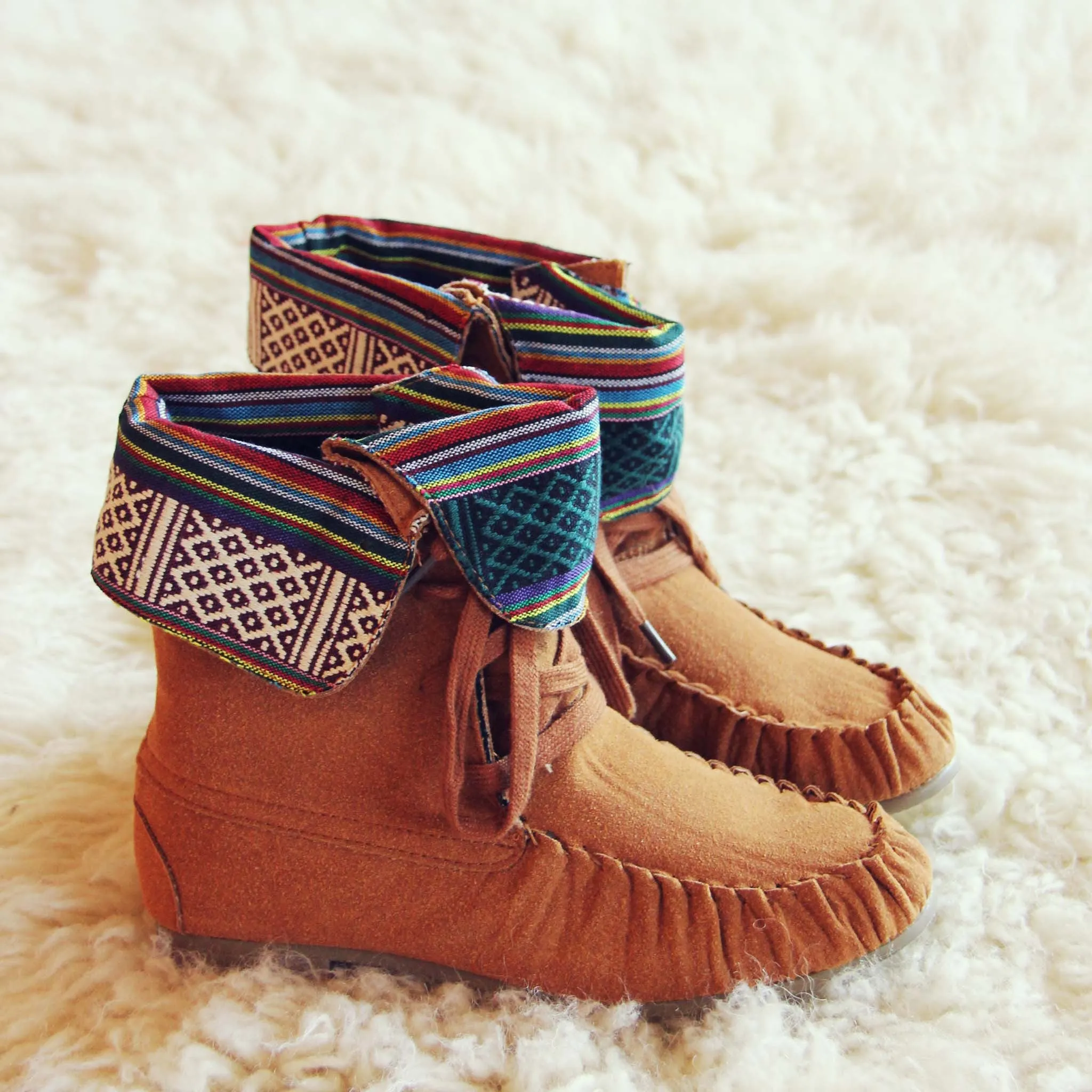 Caribou Moccasins in Cognac