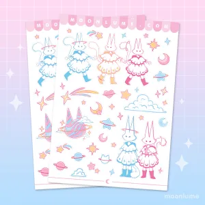 Cat Dreamers - matte vinyl sticker sheet