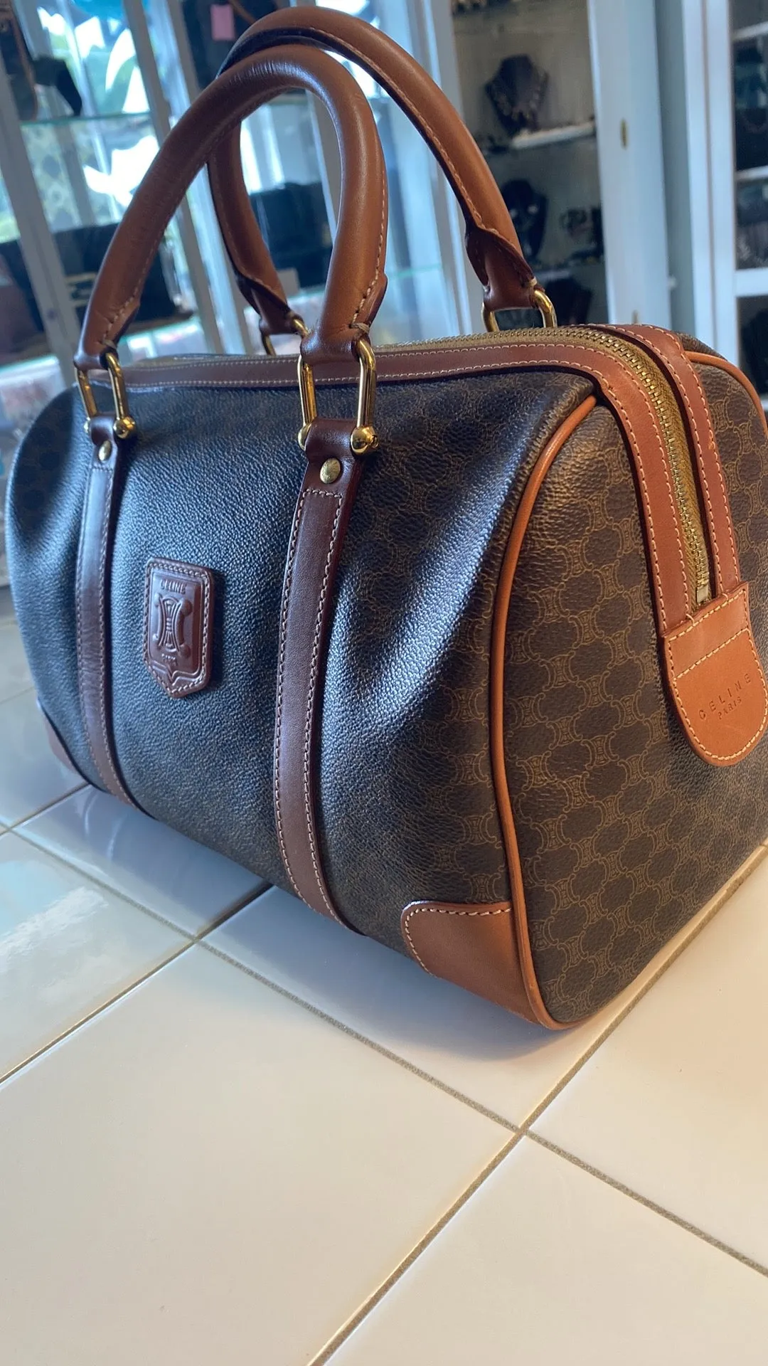 CELINE Macadam Boston Bag