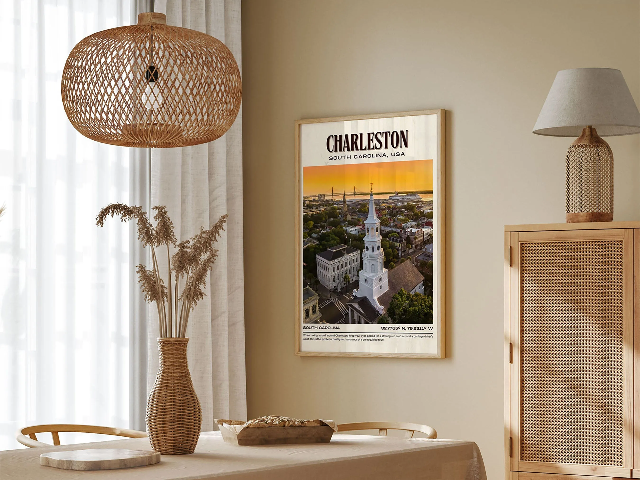 Charleston Vintage Wall Art, South Carolina, USA