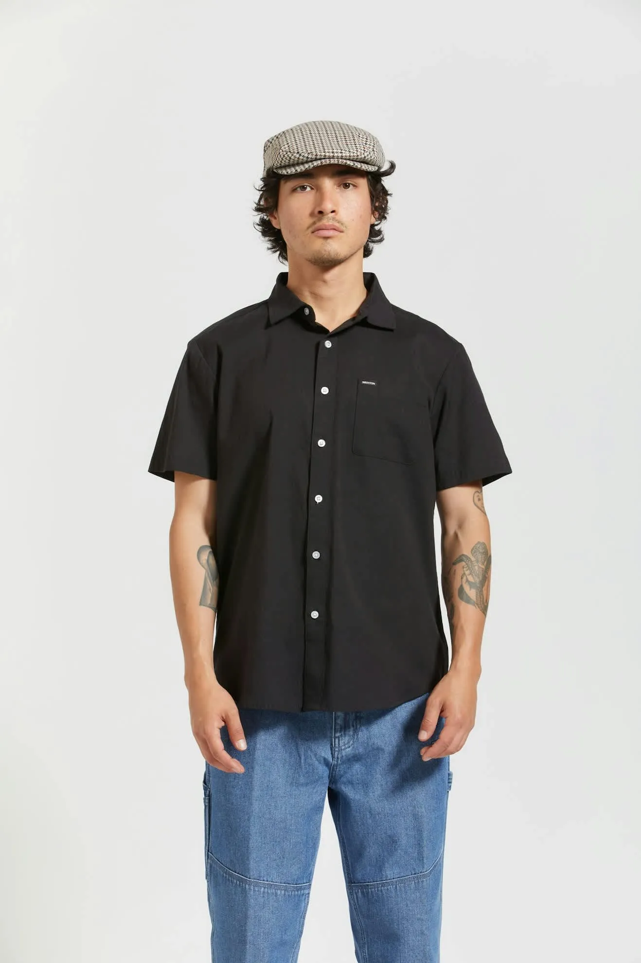 Charter Oxford S/S Shirt - Black