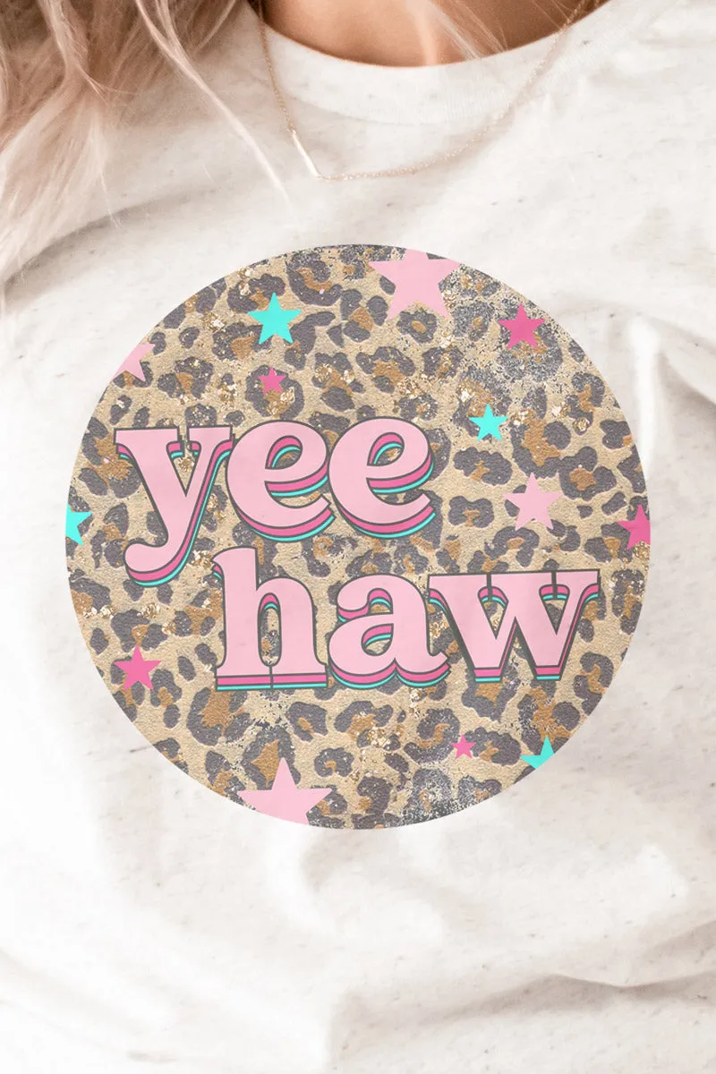 Cheetah Yeehaw Tri-Blend Short Sleeve Tee