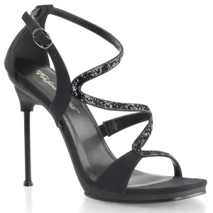 CHIC-24  Black V. Suede-Glitter/Black Matte