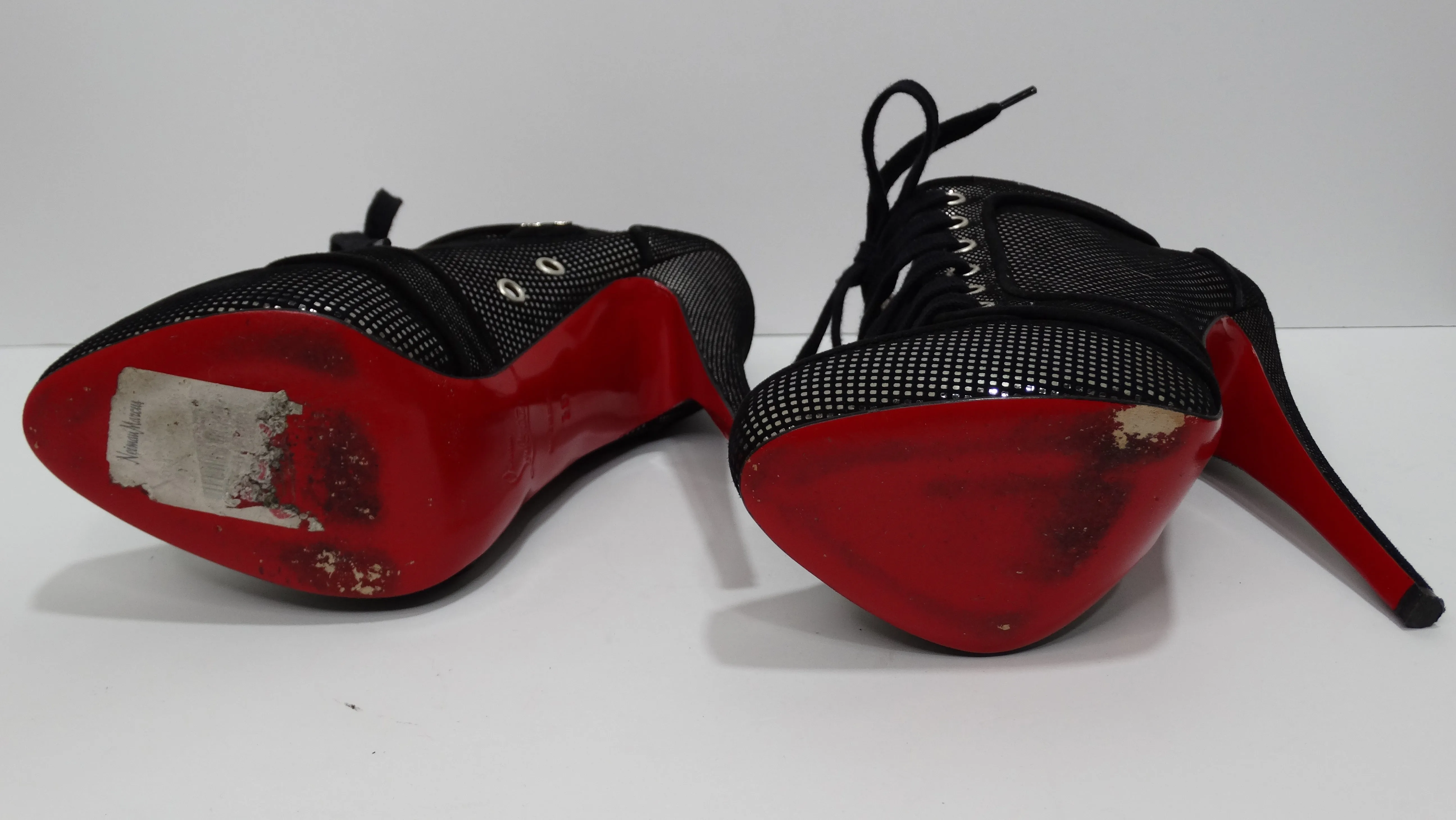 Christian Louboutin Lace Up Boots