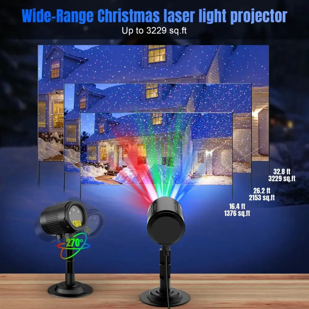 Christmas Projector Lights for Outdoor Holiday Displays