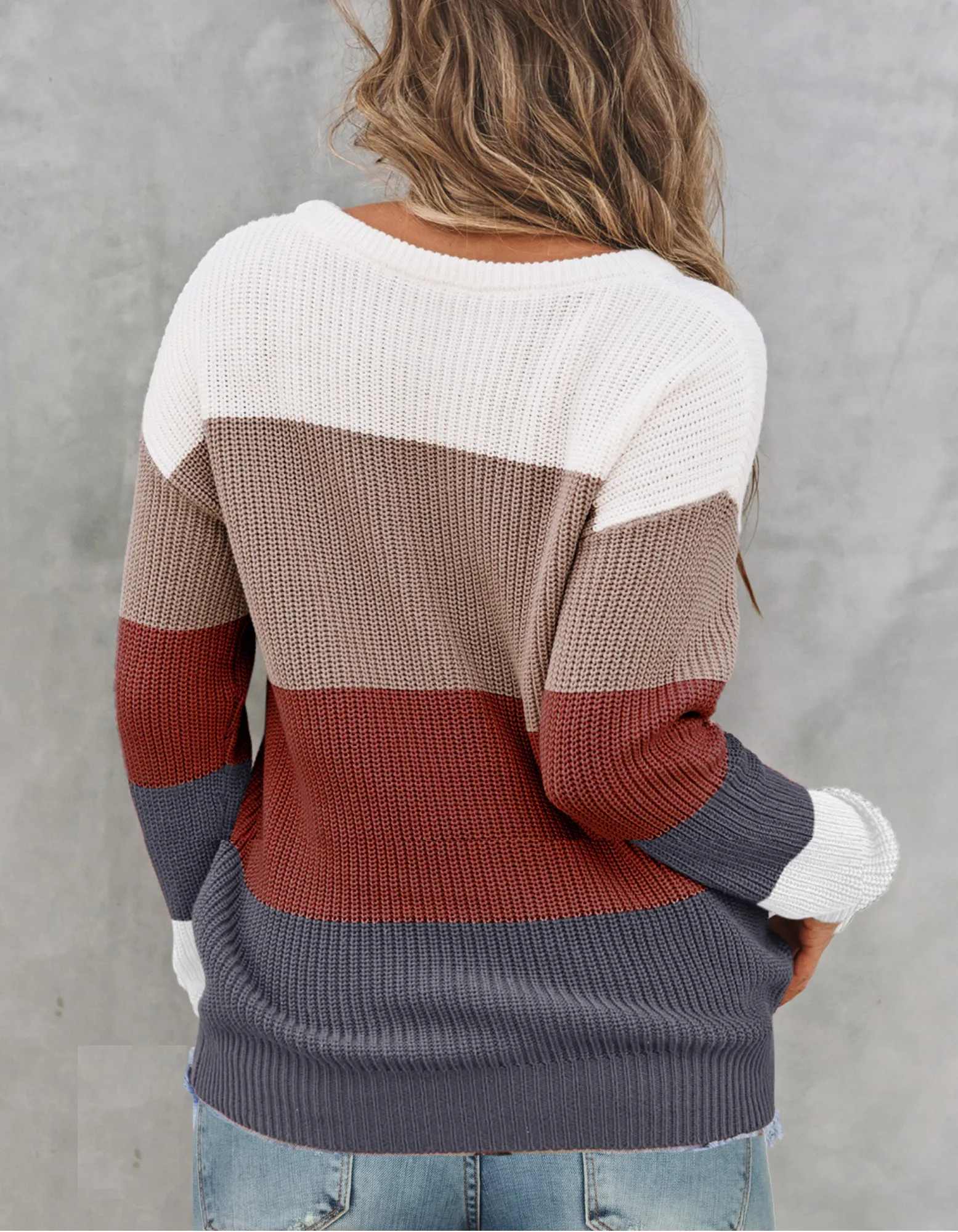 Christmas Ready Colorblock Sweater