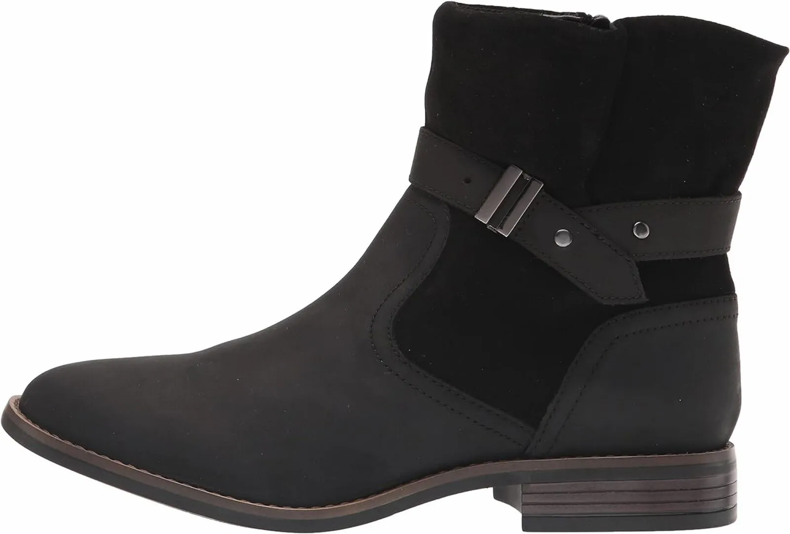 Clarks Women's Camzin Strap Fashion Boot 26162115 Black 7.5M