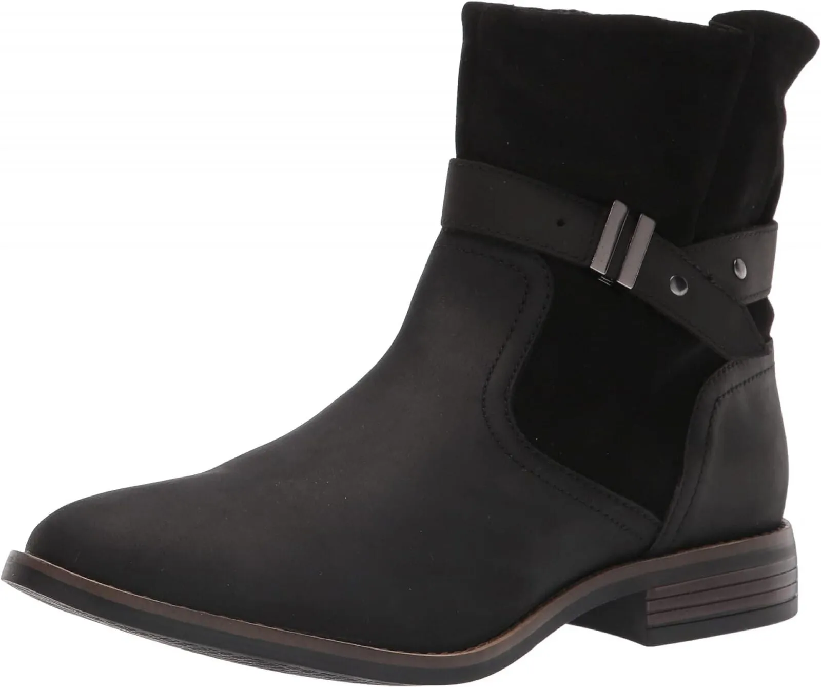 Clarks Women's Camzin Strap Fashion Boot 26162115 Black 7.5M