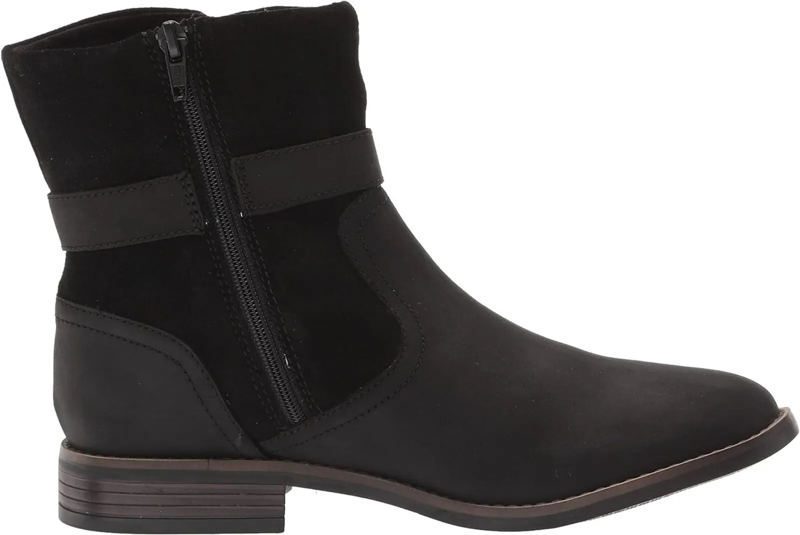 Clarks Women's Camzin Strap Fashion Boot 26162115 Black 7.5M