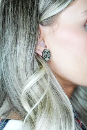 Classic G Oval Stud Earrings