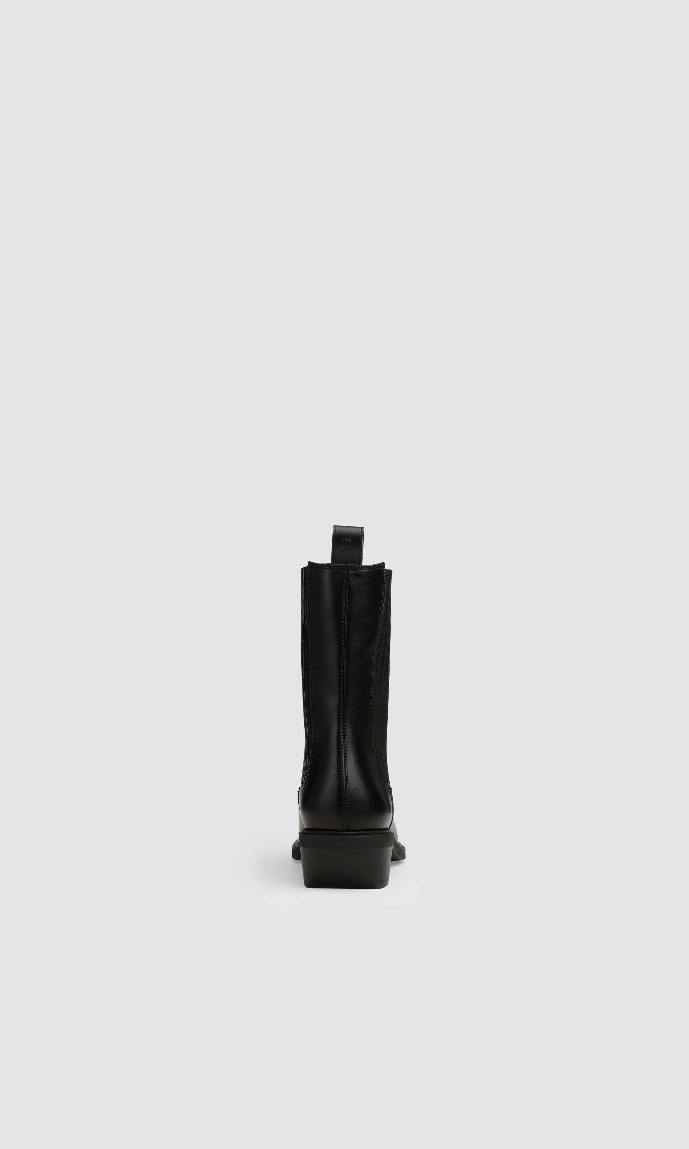 Claudio Vegan Apple Leather Western Boots | Black