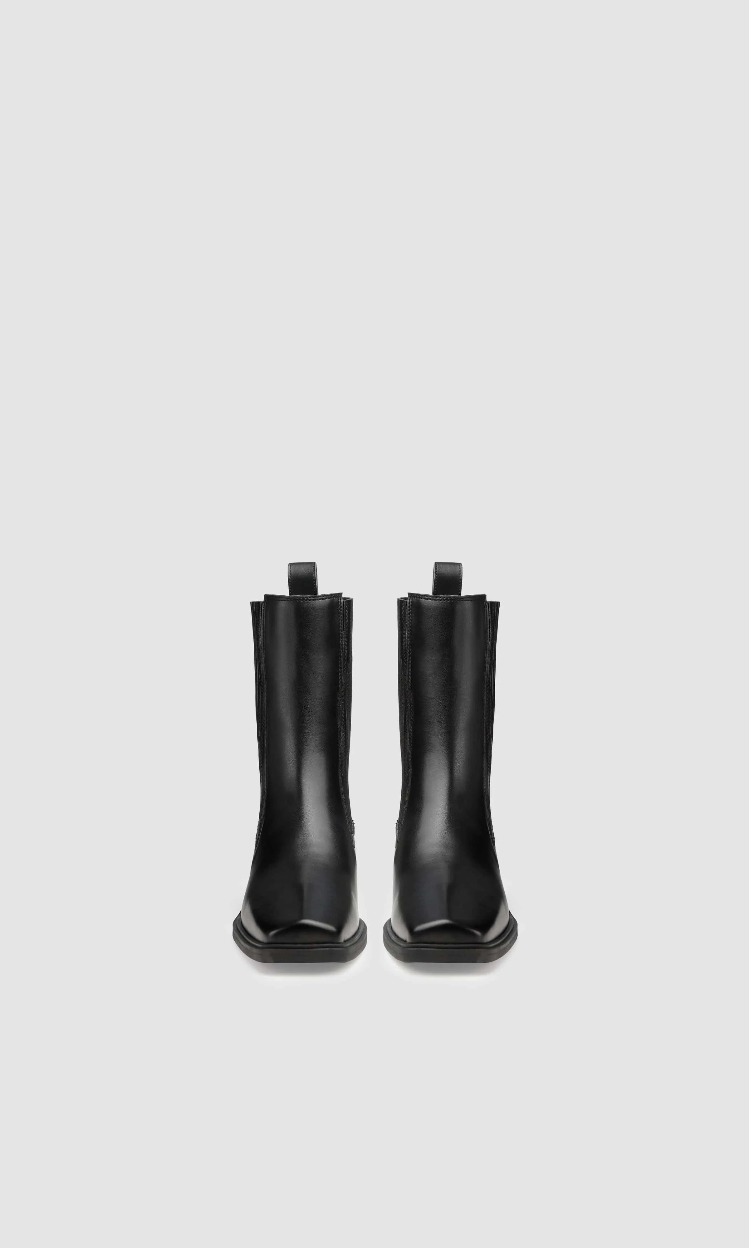 Claudio Vegan Apple Leather Western Boots | Black