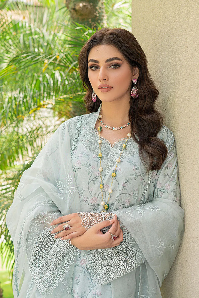 Clearly Aqua | Mushq Maison Pret Collection 2022 | Stitched Ready to Wear Lawn Suits