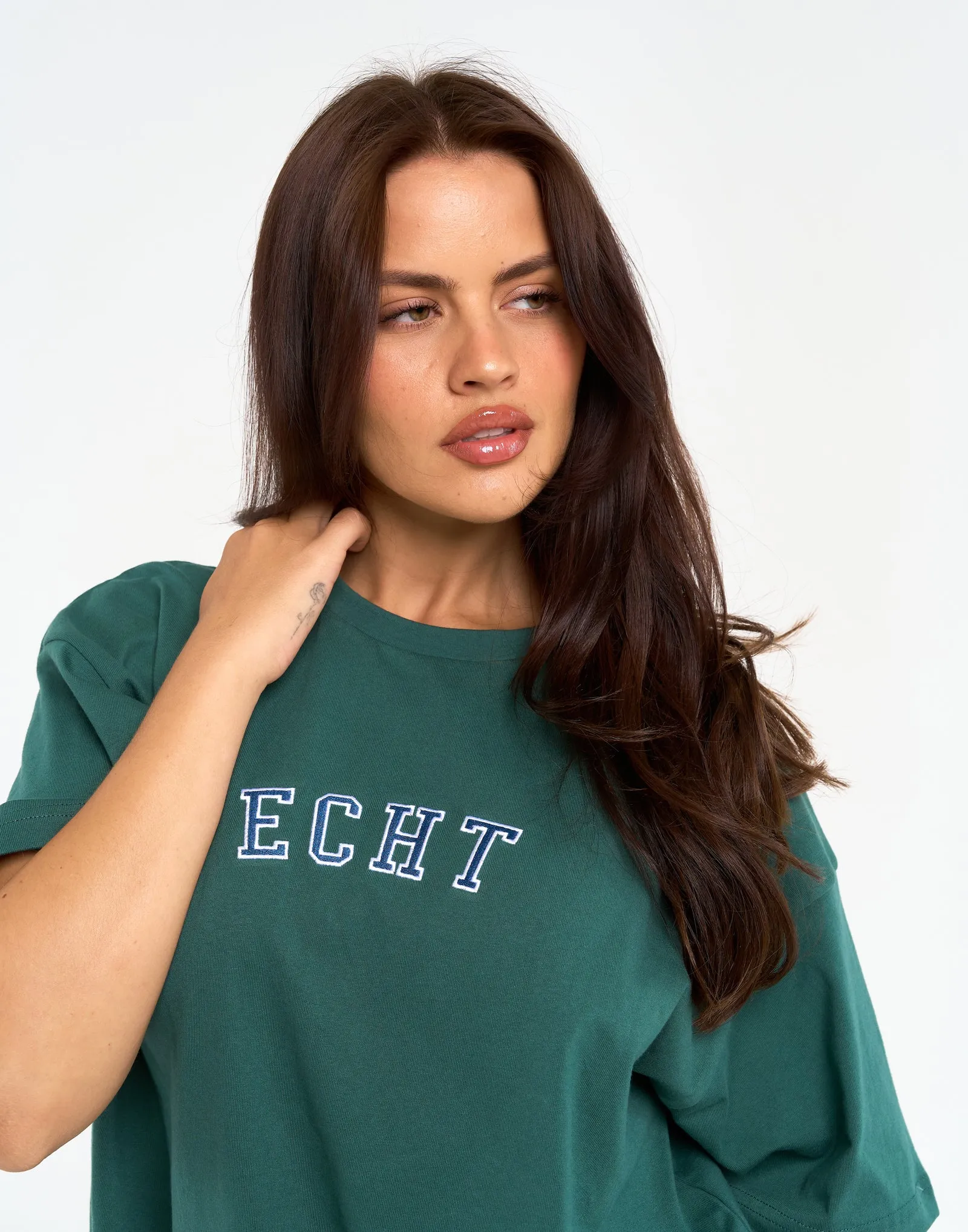 College Oversize Tee - Green