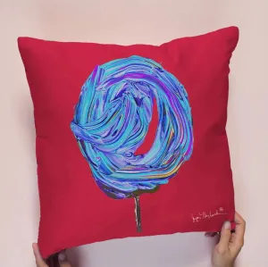 Cosmic Blueberry Pillow Indoor/Outdoor-Double Sided Print by Jumper Maybach®