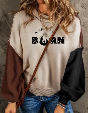 Cozy, Comfy, Cute Colorblock Sweater