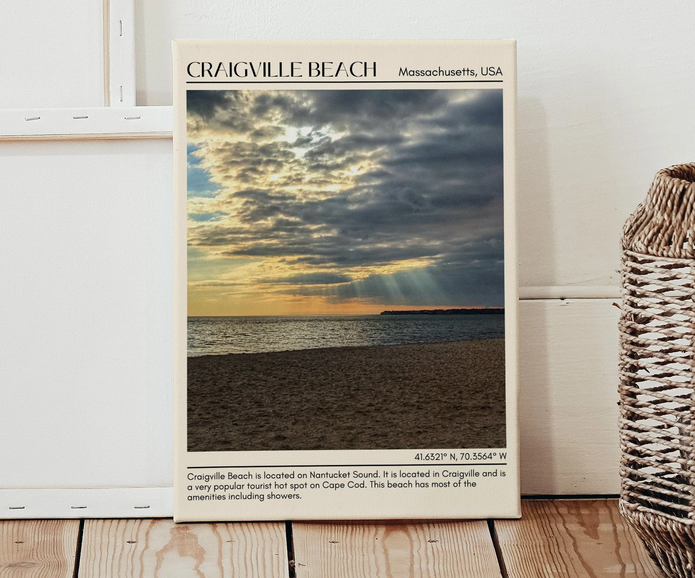 Craigville Beach Wall Canvas, Massachusetts, USA