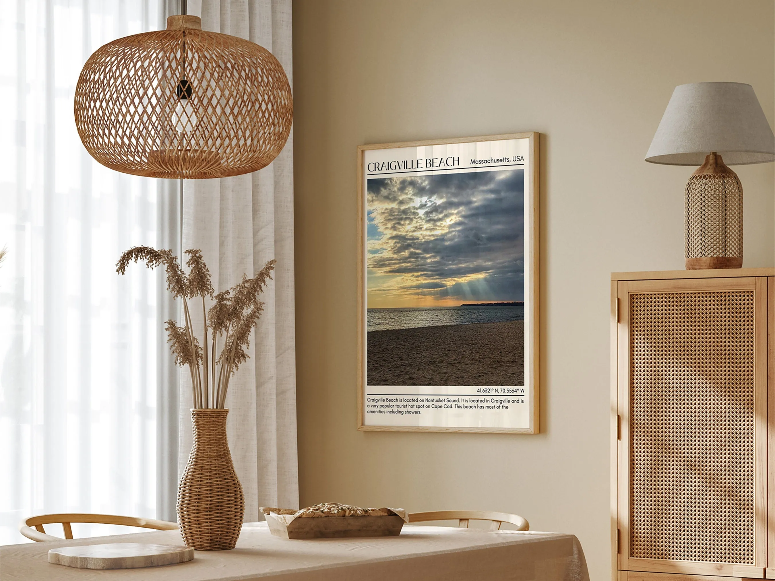Craigville Beach Wall Canvas, Massachusetts, USA